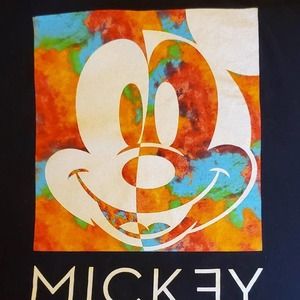 Disney by Neff Mickey Mouse Black Tie Dye Graphic Tee